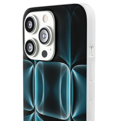 Translucent Cyber Grid · Lite Phone Case for iPhone ·  Teal