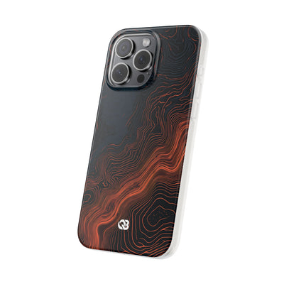 Black Lite Phone Case for iPhone - Volcanic Basalt Map
