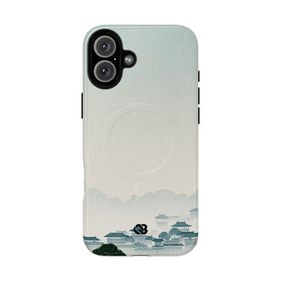 Blue Tough 2.0 Magsafe Phone Case for iPhone - Mist Valley Pagoda