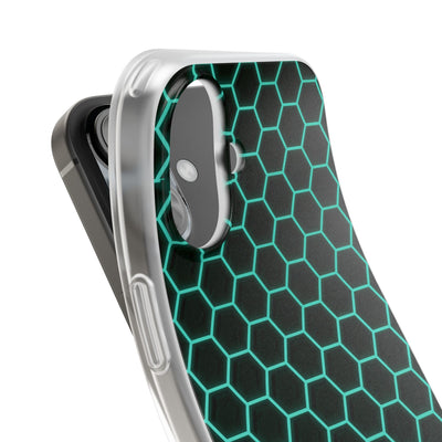 Neon Hex Spectrum · Lite Phone Case for iPhone ·  Teal