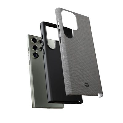 Grey Tough Phone Case for Samsung - Chrome Mesh Warp
