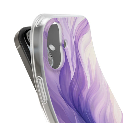 Amethyst Silk Waves · Soft Phone Case for iPhone