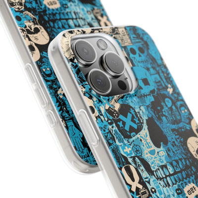 Electric Skull Graffiti · Lite Phone Case for iPhone ·  Blue