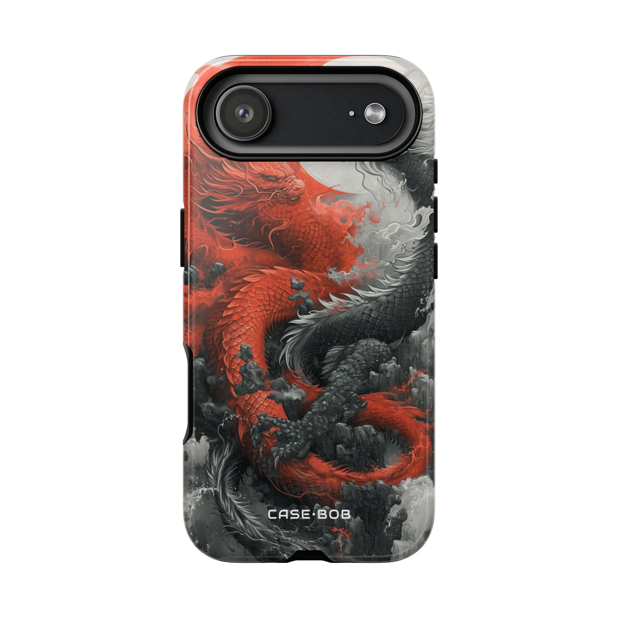 Twin Dragons Crimson iPhone 17 Air Case - Tough - CASE•BOB