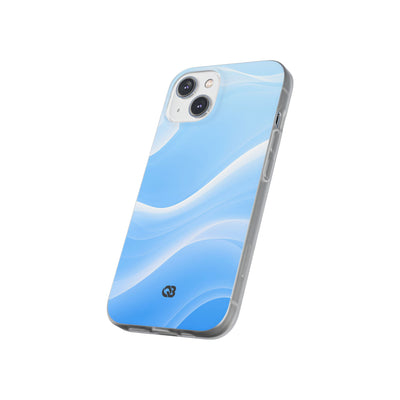 Blue Lite Phone Case for iPhone - Glacial Blue Silk