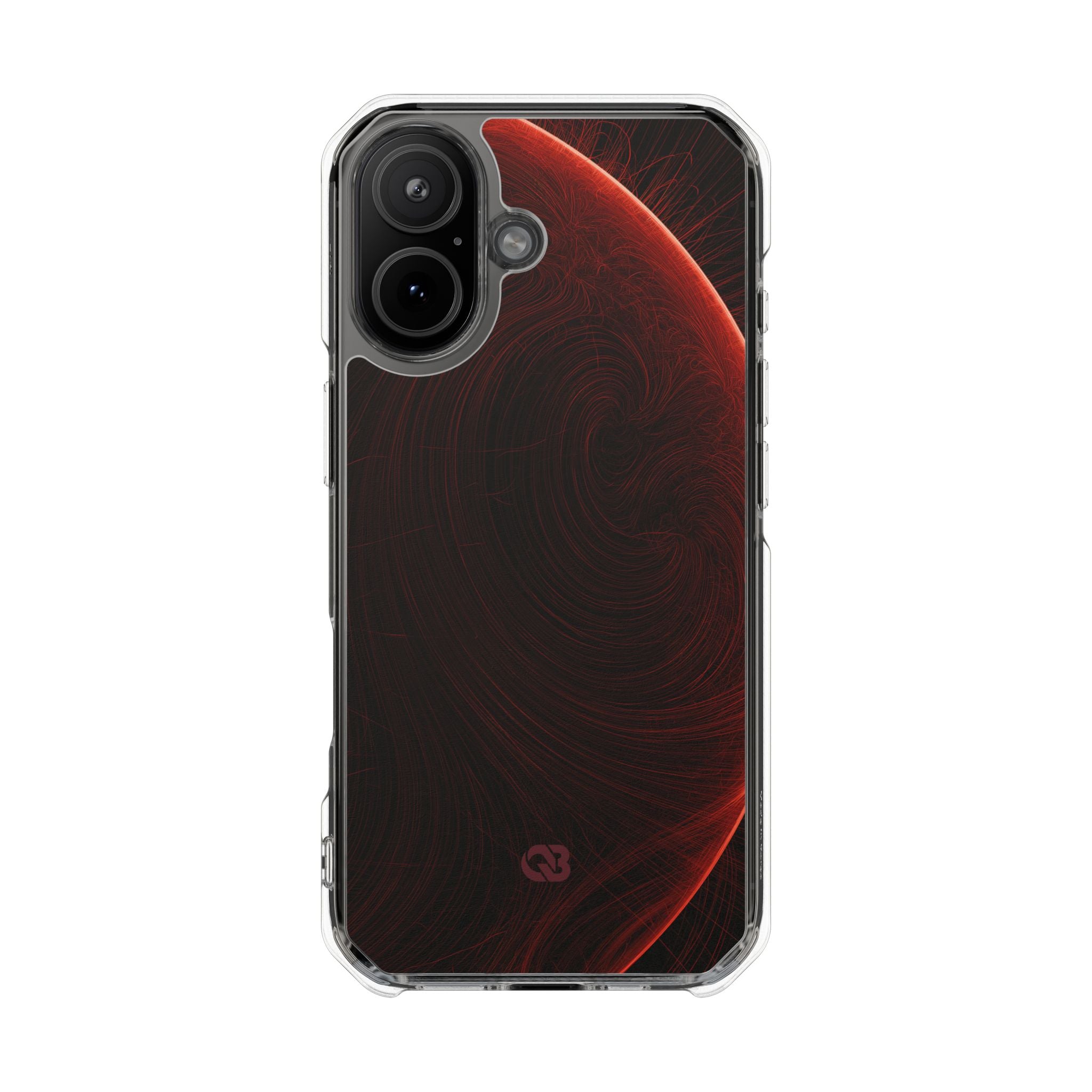 Red Impact MagSafe Phone Case for iPhone - Crimson Flare Flux
