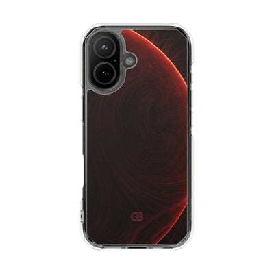 Red Impact MagSafe Phone Case for iPhone - Crimson Flare Flux