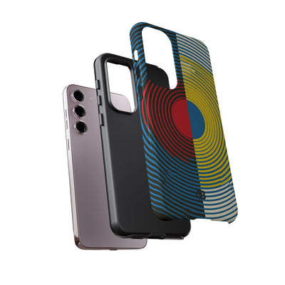 Blue Tough Phone Case for Samsung - Primary Circuit Orbit