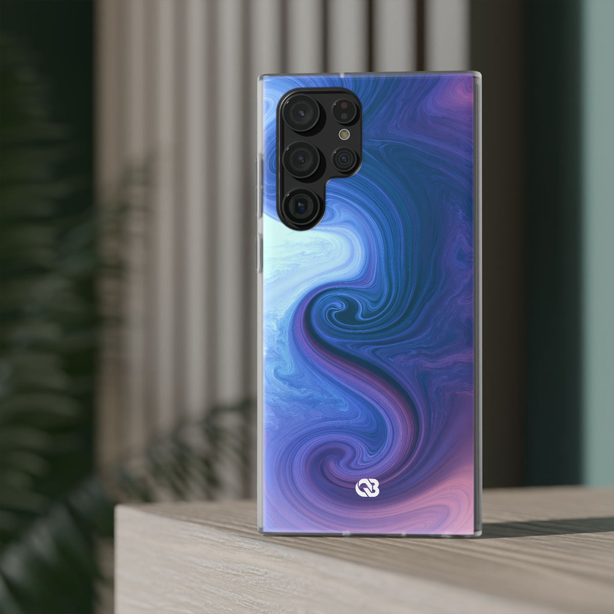 Azure Fluid Swirl · Lite Phone Case for Samsung · Blue