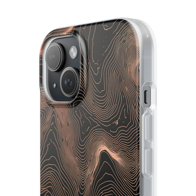 Orange Lite Phone Case for iPhone - Salmon Ridge Topo