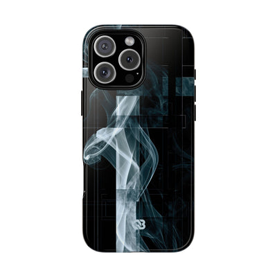 Black Tough Phone Case for iPhone - Arctic Vapor Grid