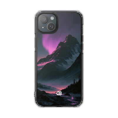 Arctic Aurora Summit · Clear Impact Magnetic Phone Case for iPhone · Black