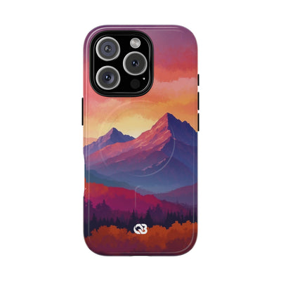Crimson Mountain Dusk · Tough+ Phone Case for iPhone · Magsafe