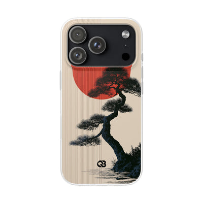 Beige Lite Phone Case for iPhone - Kyoto Crimson Pine