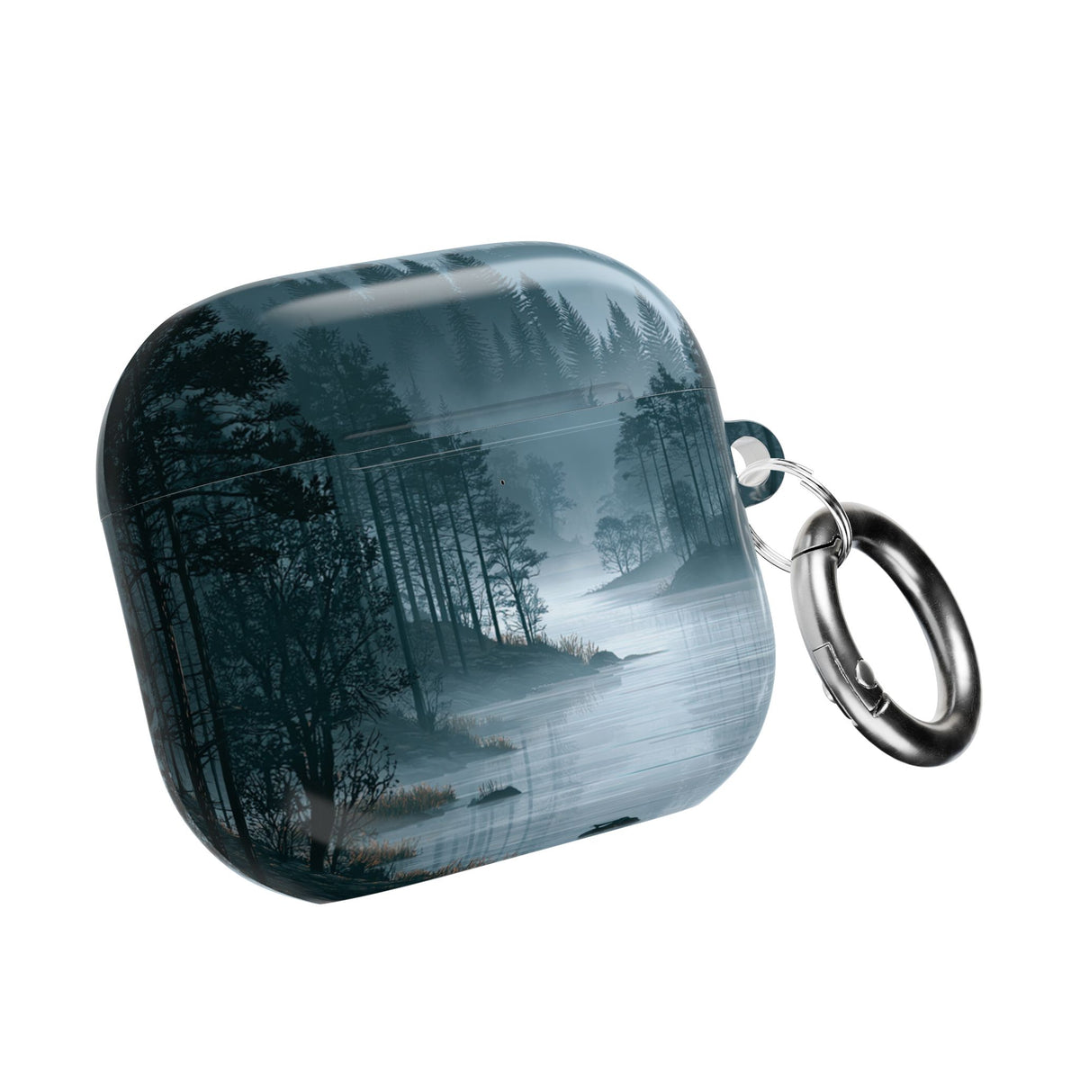 Silent Nordic Fjord · Hard Case for AirPods & AirPods Pro · Blue