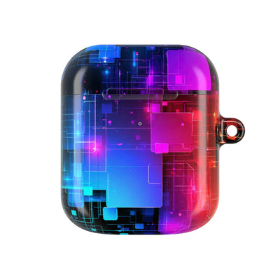 Spectral Circuit Grid · Hard Case for AirPods & AirPods Pro · Black