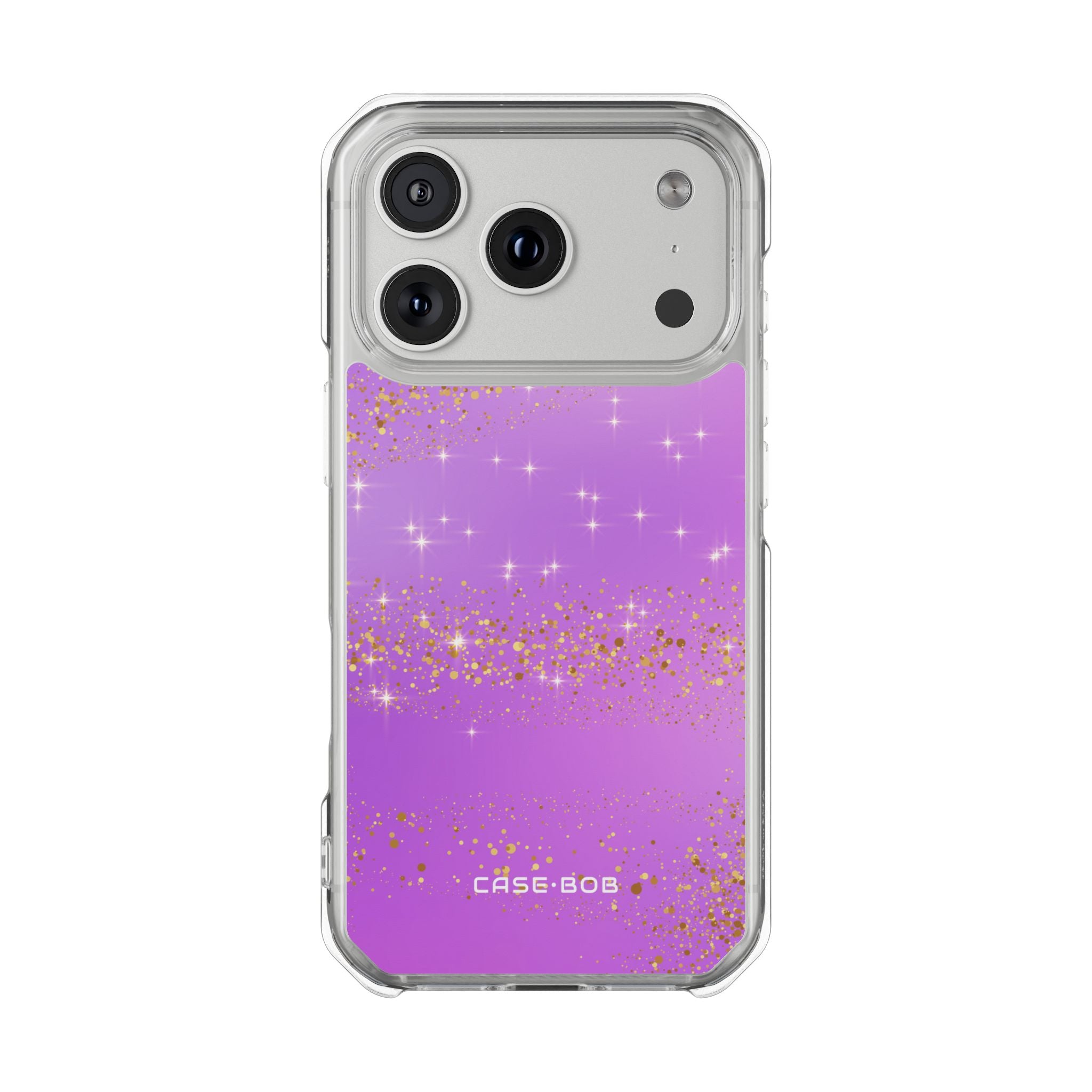Golden Glitter Bands iPhone 17 Pro Case - Impact