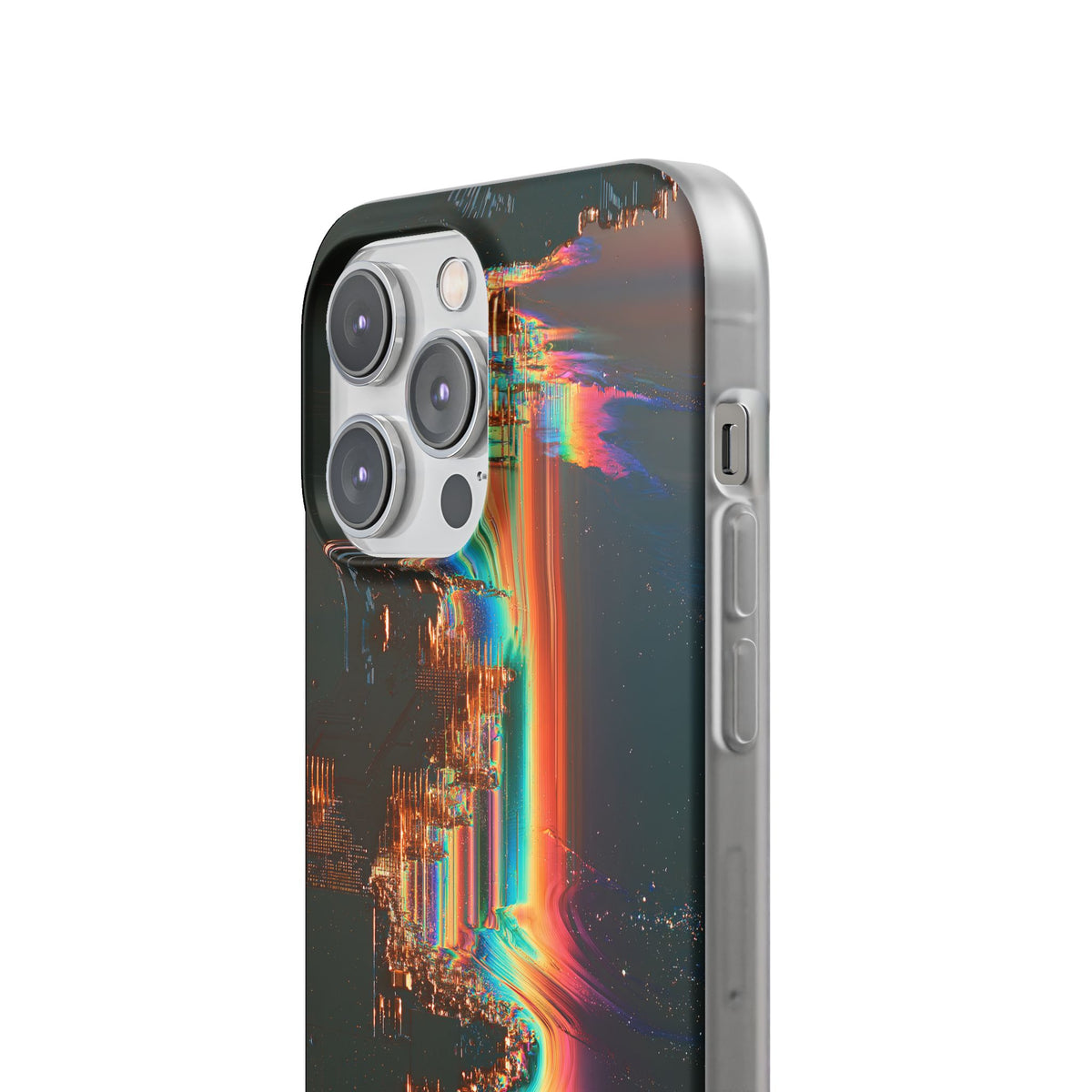 Prismatic Circuit · Lite Phone Case for iPhone ·  Black