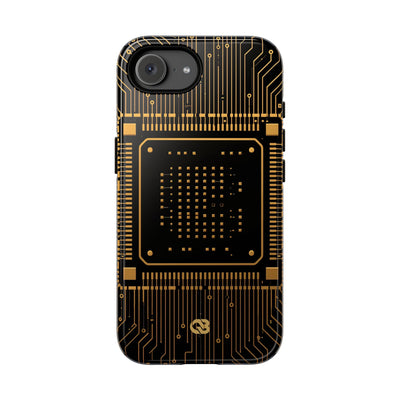 Golden Circuit Architecture · Tough Phone Case for iPhone · Gold