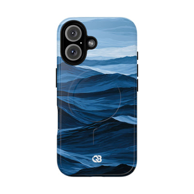 Blue Tough 2.0 Magsafe Phone Case for iPhone - Cobalt Ridge Tides