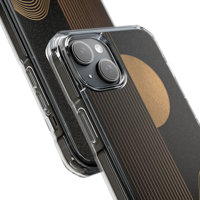 Gold Impact MagSafe Phone Case for iPhone - Gilded Obsidian Dunes