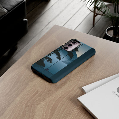 Blue Tough Phone Case for Samsung - Kyoto Mist Pine