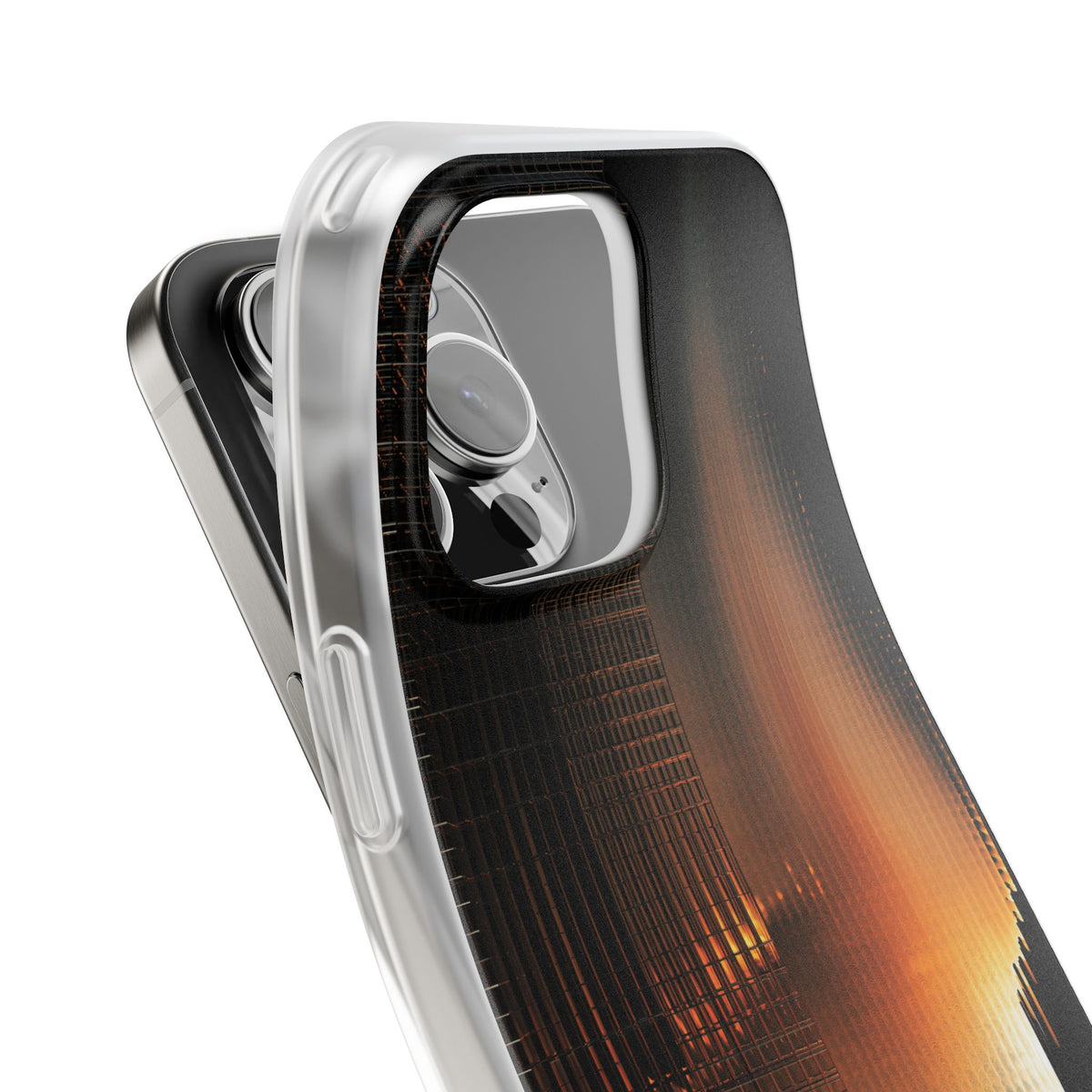 Luminous Grid · Lite Phone Case for iPhone ·  Black