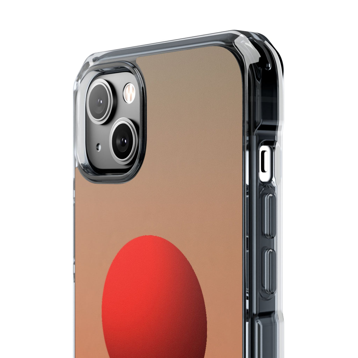 Crimson Sol Ridge · Clear Impact Magnetic Phone Case for iPhone · Red
