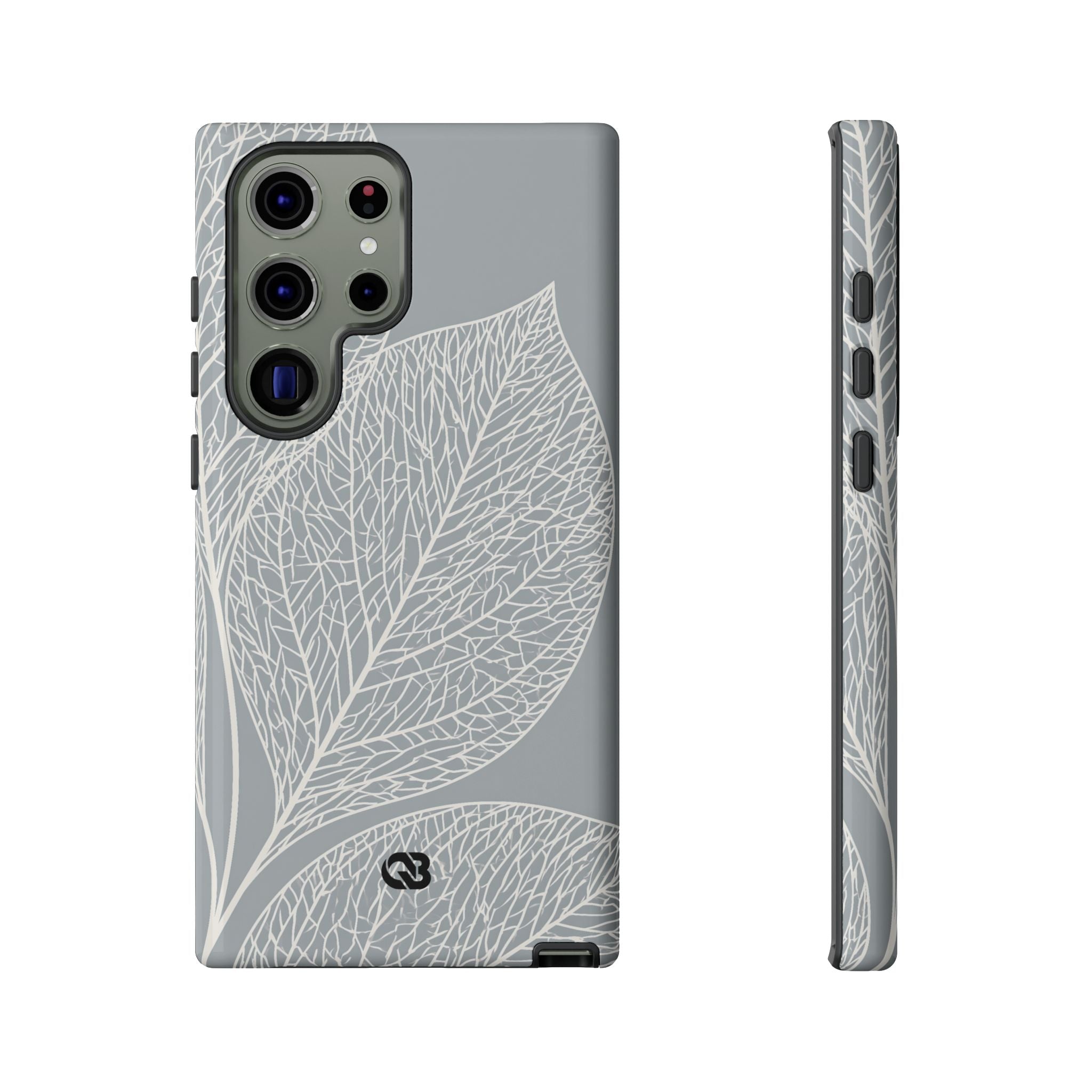 Grey Tough Phone Case for Samsung - Frosted Ash Veins