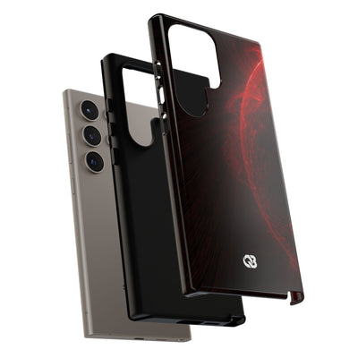 Red Tough Phone Case for Samsung - Solar Crimson Flare