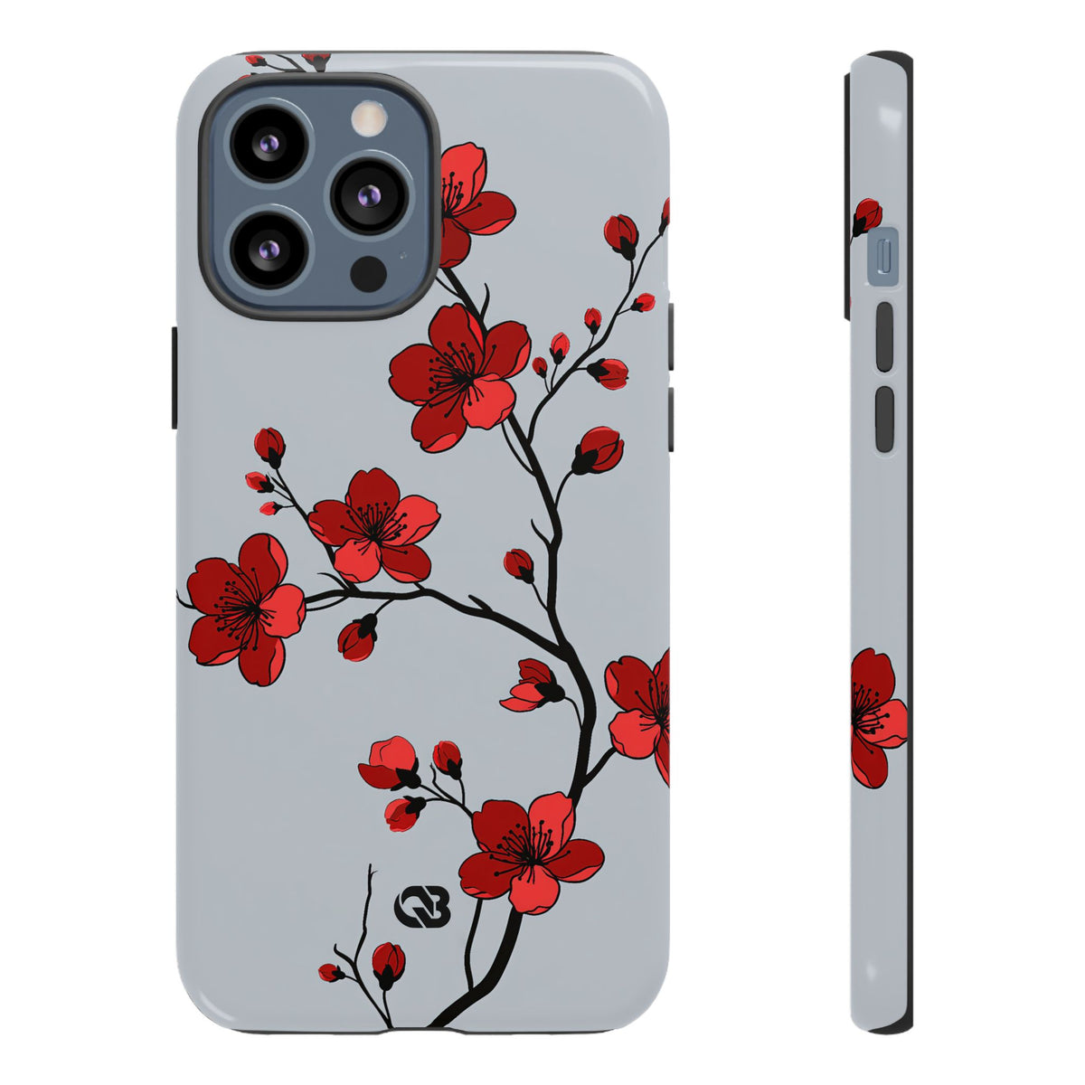 Scarlet Plum Blossom · Tough Phone Case for iPhone · Red
