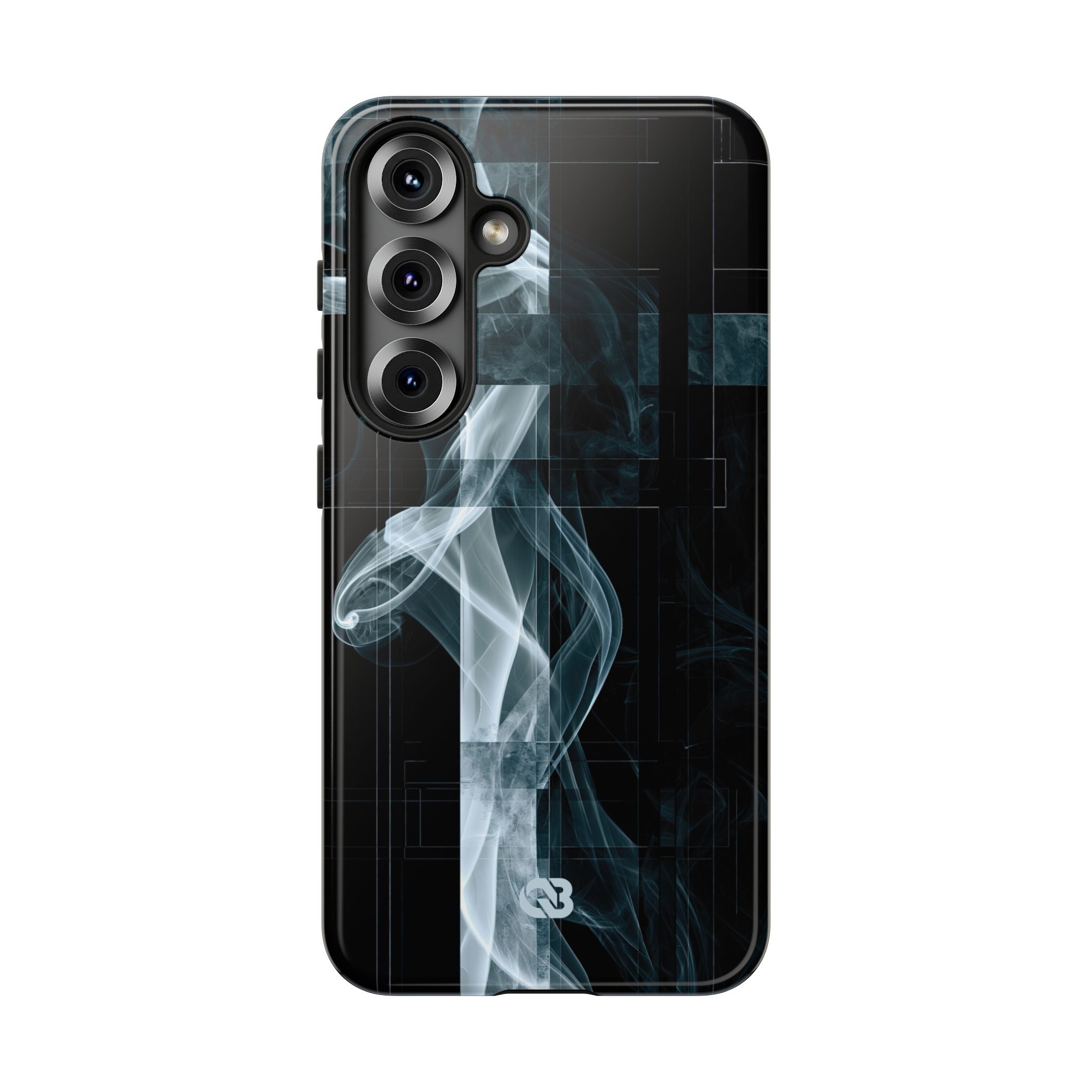 Black Tough Phone Case for Samsung - Arctic Vapor Grid