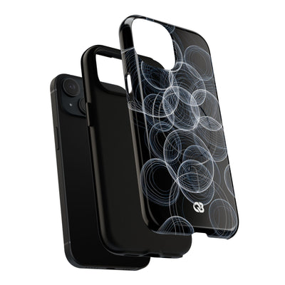 Black Tough 2.0 Magsafe Phone Case for iPhone - Frosted Ring Matrix