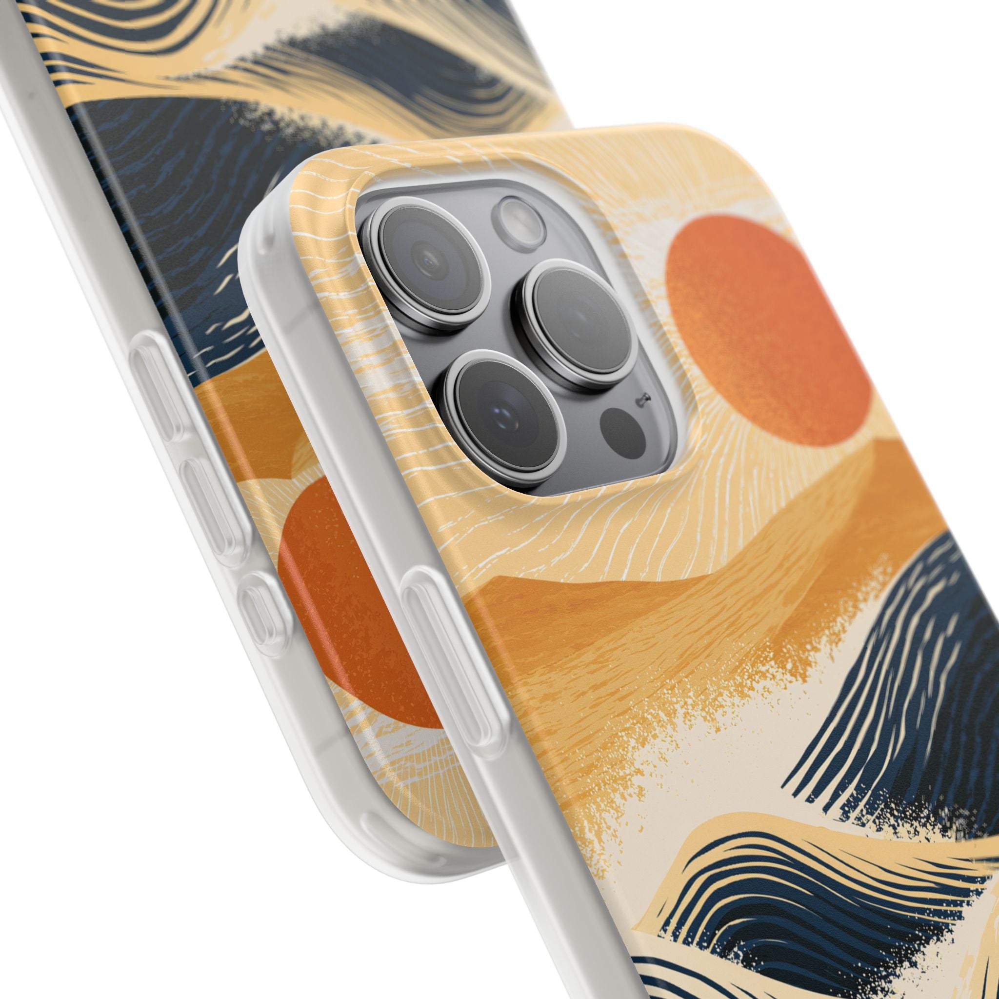 Blue Lite Phone Case for iPhone - Kyoto Cresting Tide