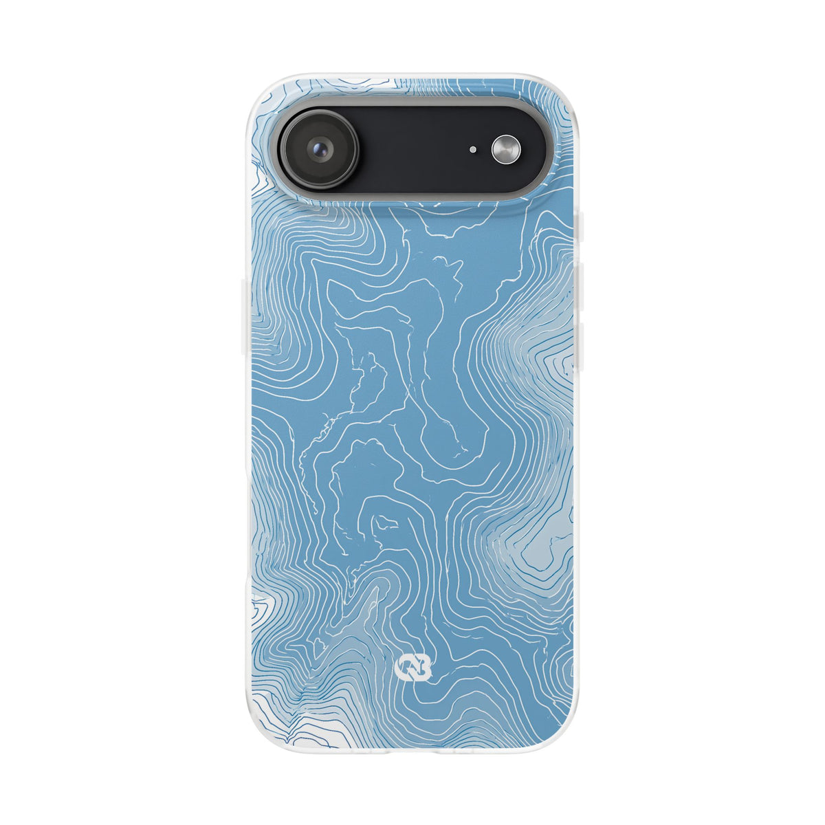 Glacial Basin Topo · Lite Phone Case for iPhone ·  Blue