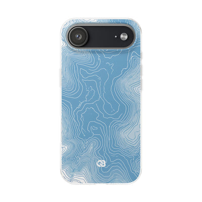Glacial Basin Topo · Lite Phone Case for iPhone ·  Blue