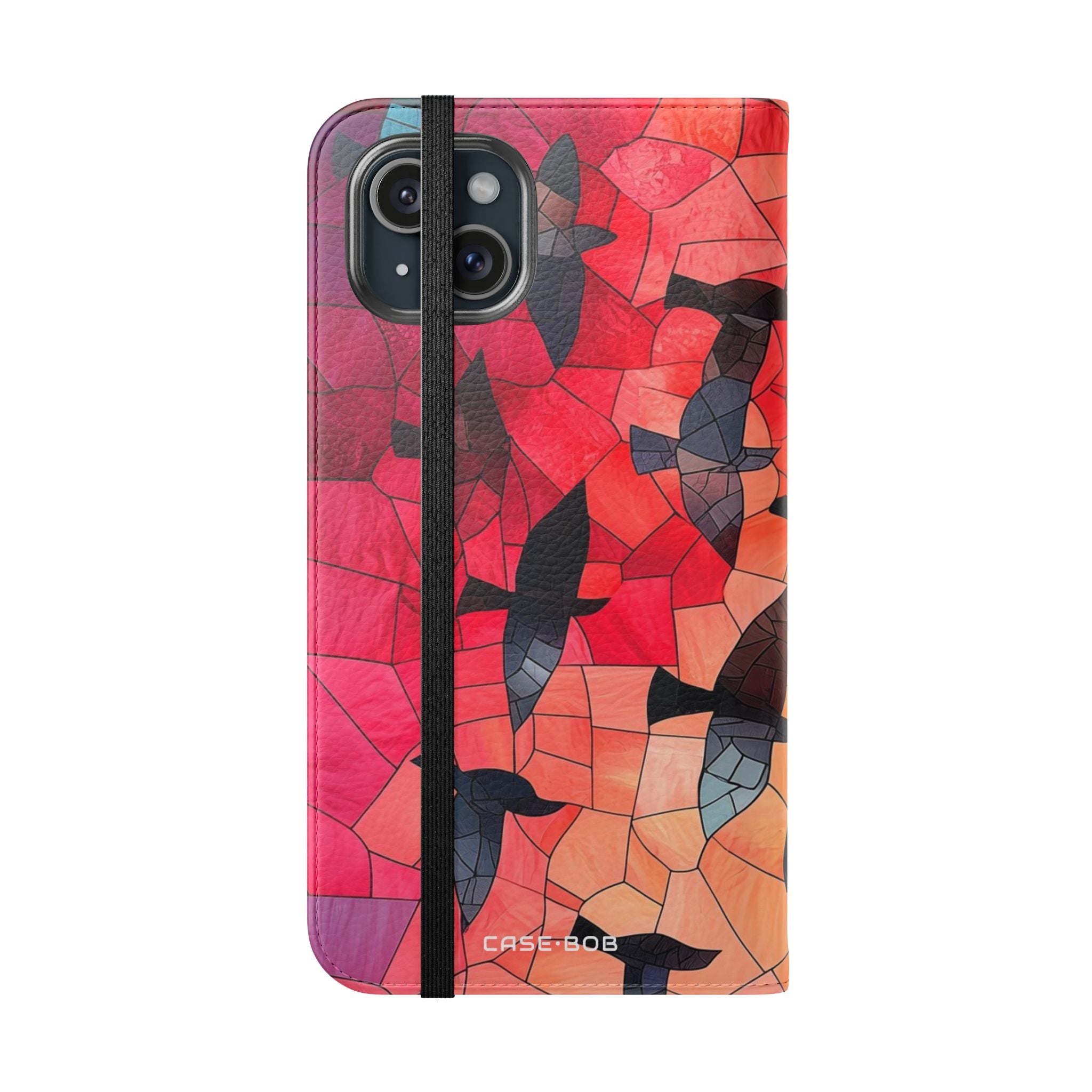 Stained Glass Birds - iPhone 15 Plus Case - Wallet