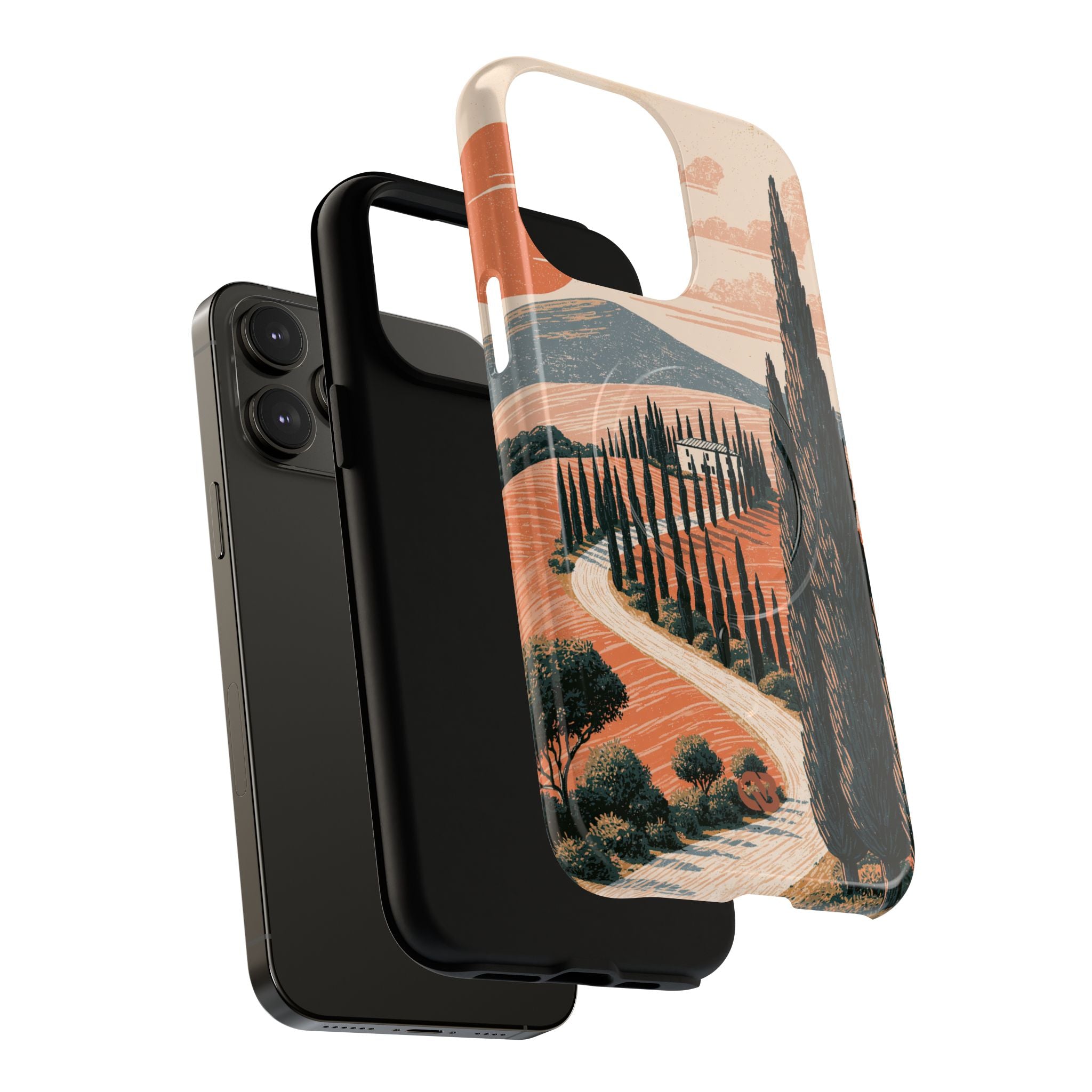 Orange Tough 2.0 Magsafe Phone Case for iPhone - Terracotta Ridge Trail