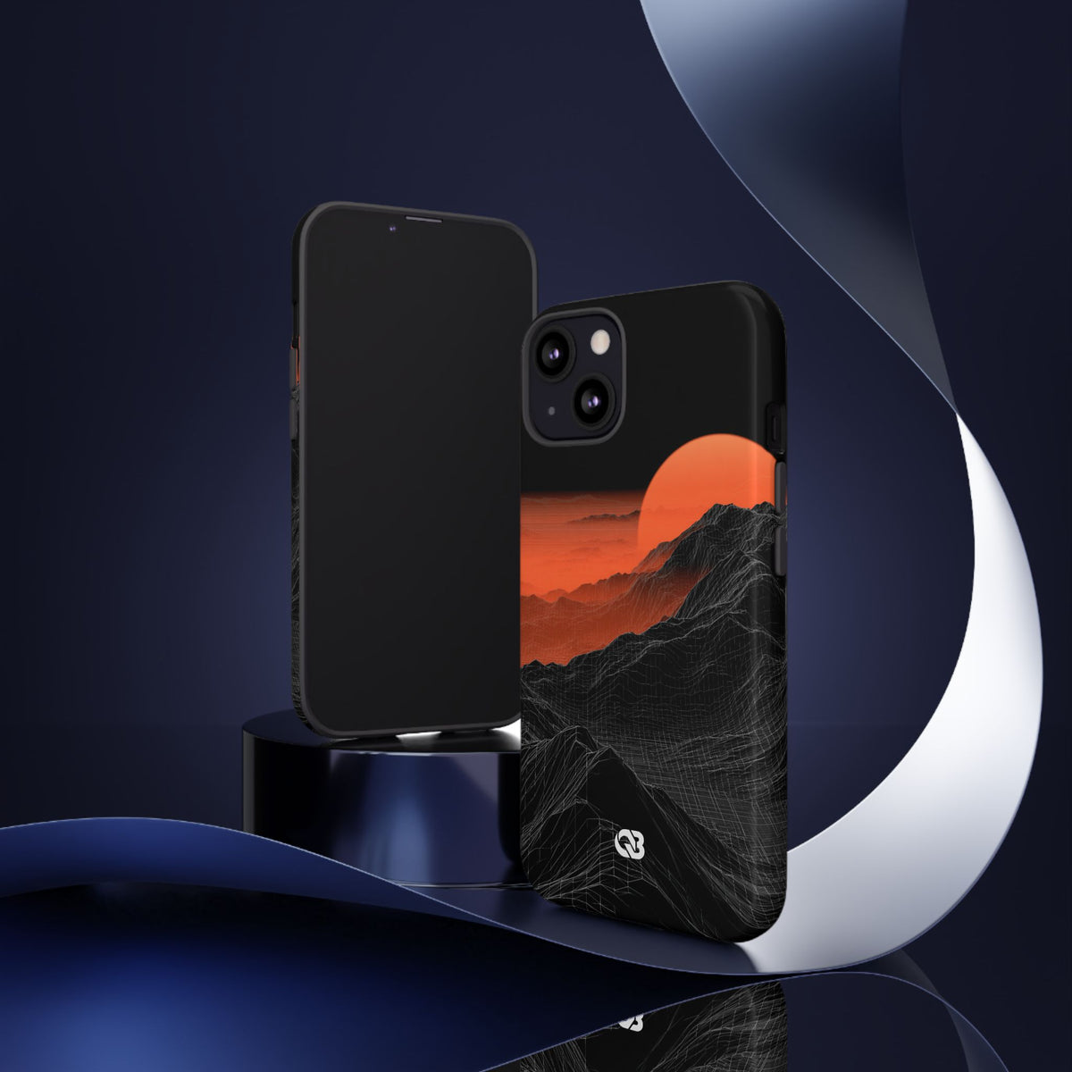 Solar Ridge Mesh · Tough Phone Case for iPhone · Black