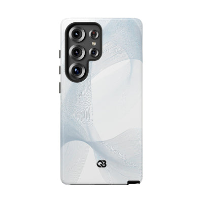 Glacial Contour Waves · Tough Phone Case for Samsung · White