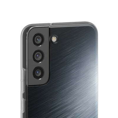 Grey Lite Phone Case for Samsung - Charcoal Brushed Steel