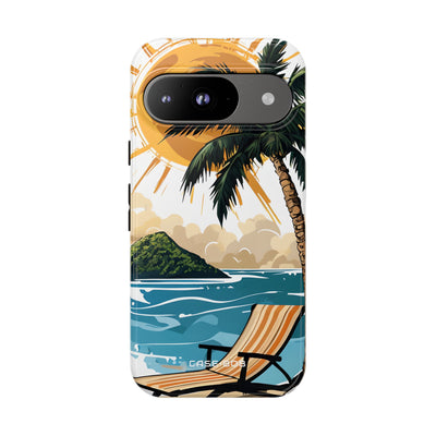 Sonniger Palmenwind Google Pixel 9 Case - Tough