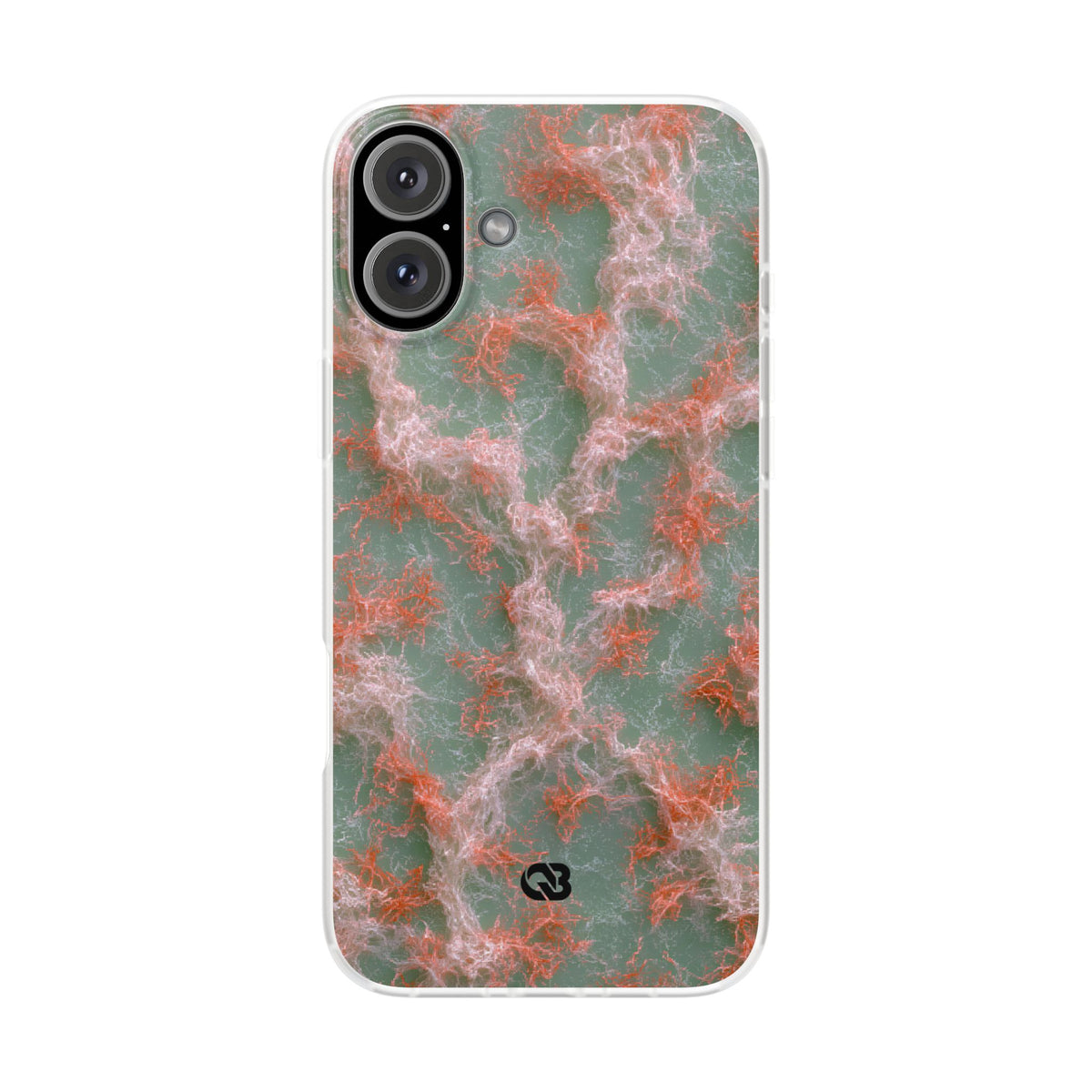 Coral Pixel Matrix · Lite Phone Case for iPhone ·  Green