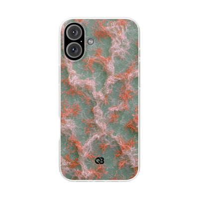 Coral Pixel Matrix · Lite Phone Case for iPhone ·  Green