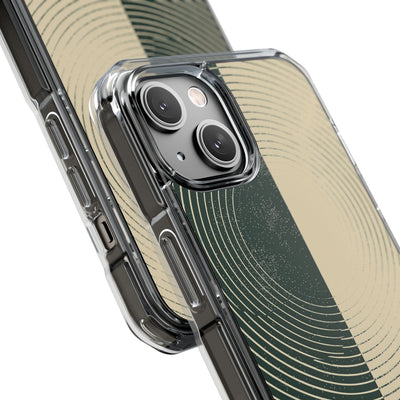 Green Impact MagSafe Phone Case for iPhone - Evergreen Split Grain