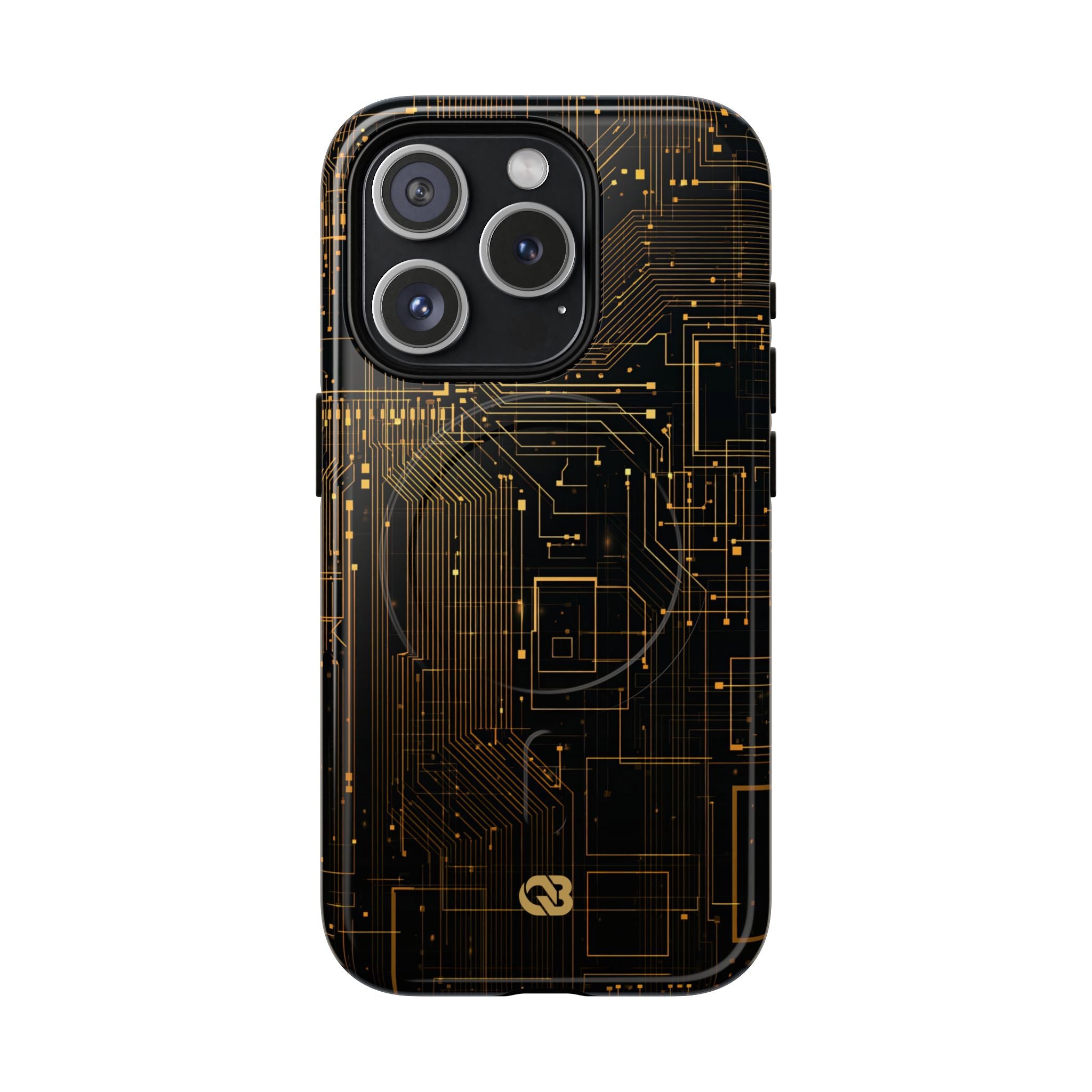 Gold Tough 2.0 Magsafe Phone Case for iPhone - Amber Core Mainframe