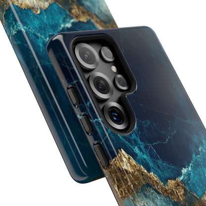 Jagged Gold Split Samsung S25 Ultra Case - Tough