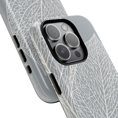 Grey Tough 2.0 Magsafe Phone Case for iPhone - Frosted Ash Veins