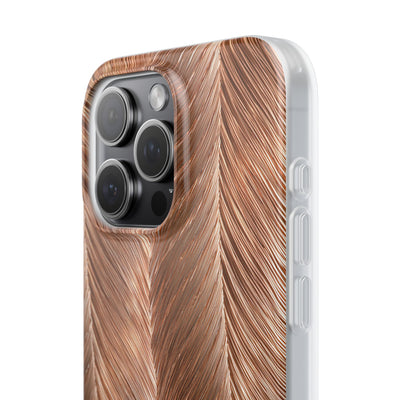 Rose Gold Weave · Lite Phone Case for iPhone ·  Brown