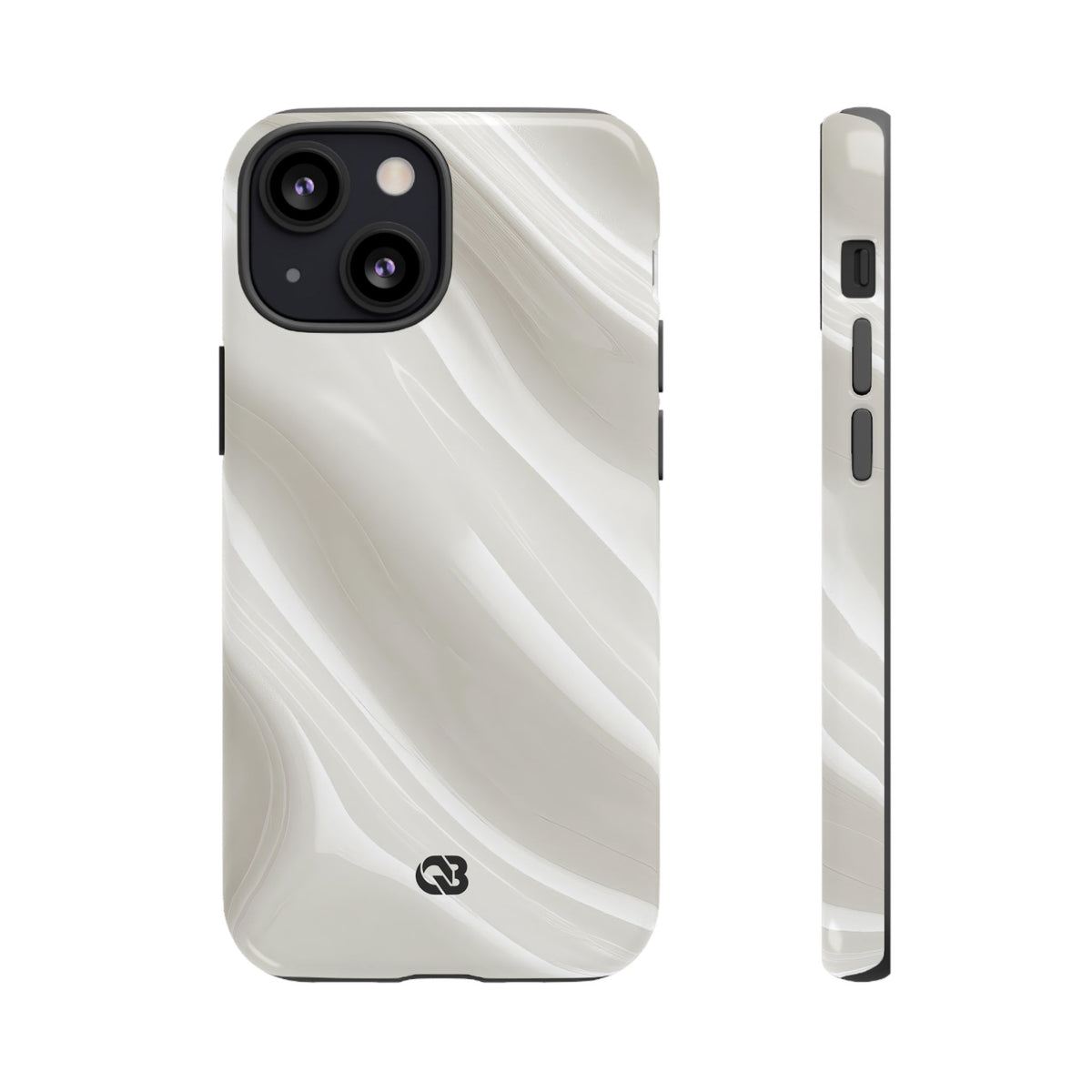 Liquid Enamel Fold · Tough Phone Case for iPhone · White
